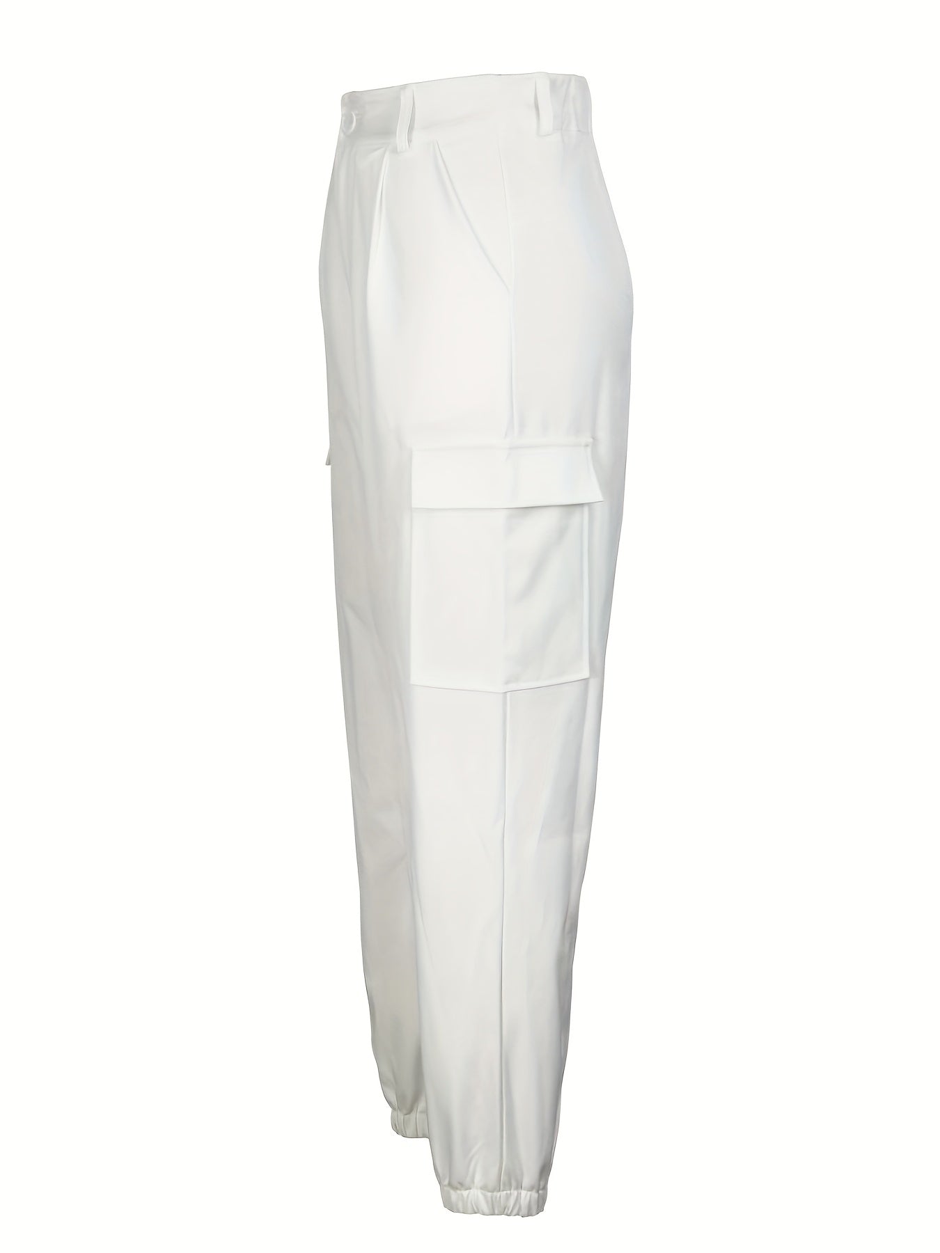 Witte Slim-Fit Cargo Broek