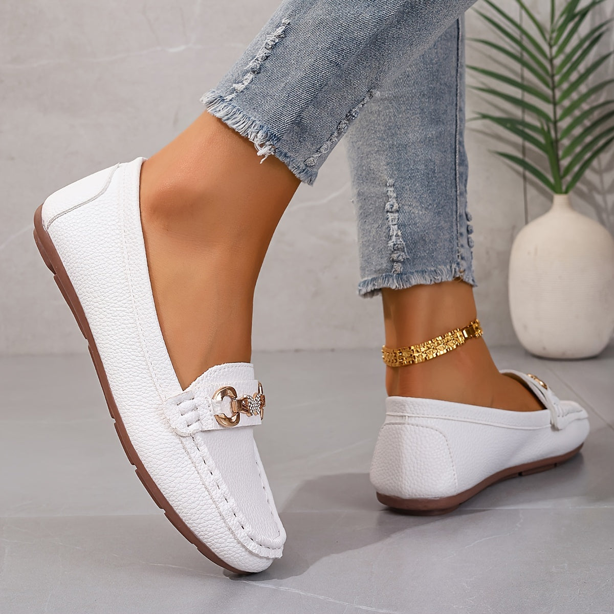 Butterfly Strap Loafers