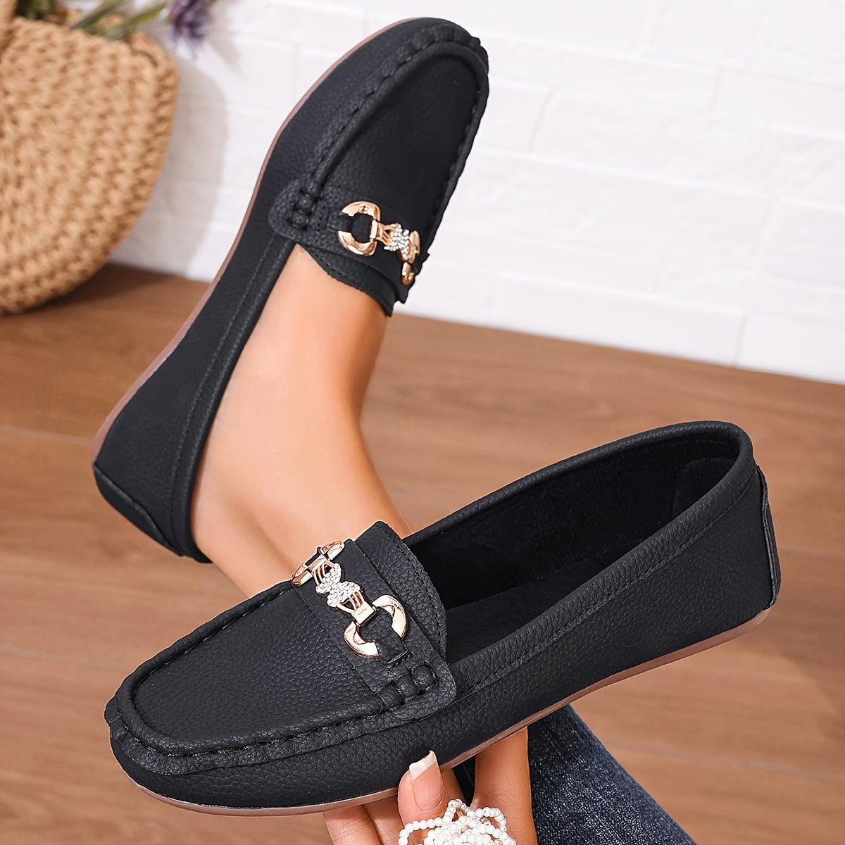 Butterfly Strap Loafers