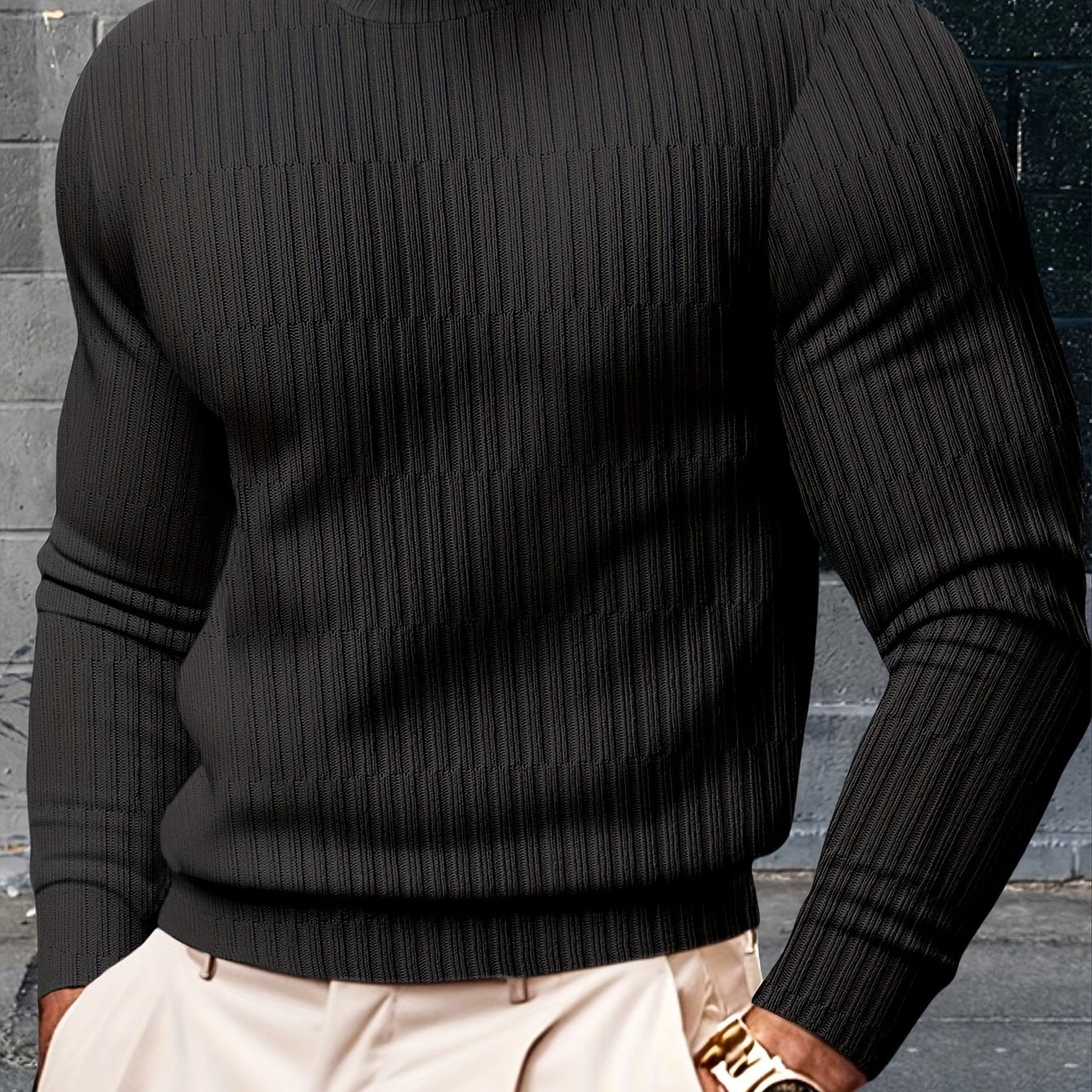 Heren Casual Crew Neck Sweatshirt