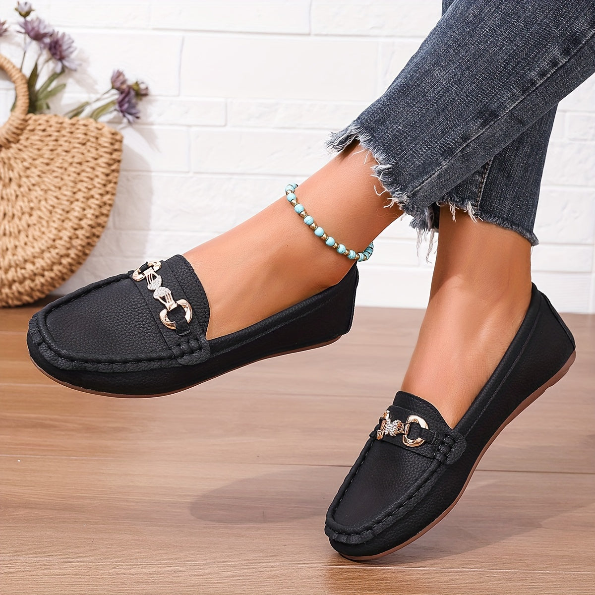 Butterfly Strap Loafers