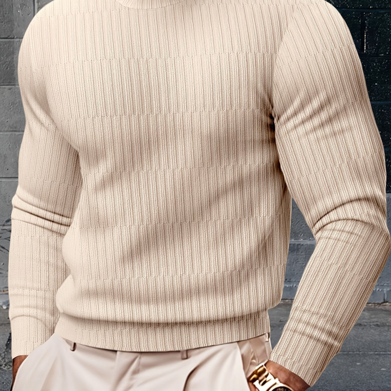 Heren Casual Crew Neck Sweatshirt