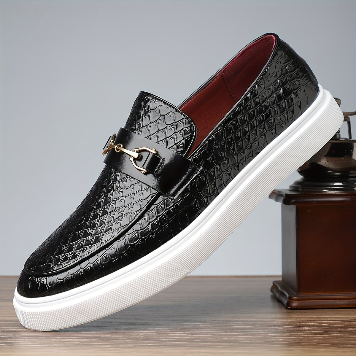 Heren Casual Low-Top Slip-On Schoenen - Tijdloos Zwart