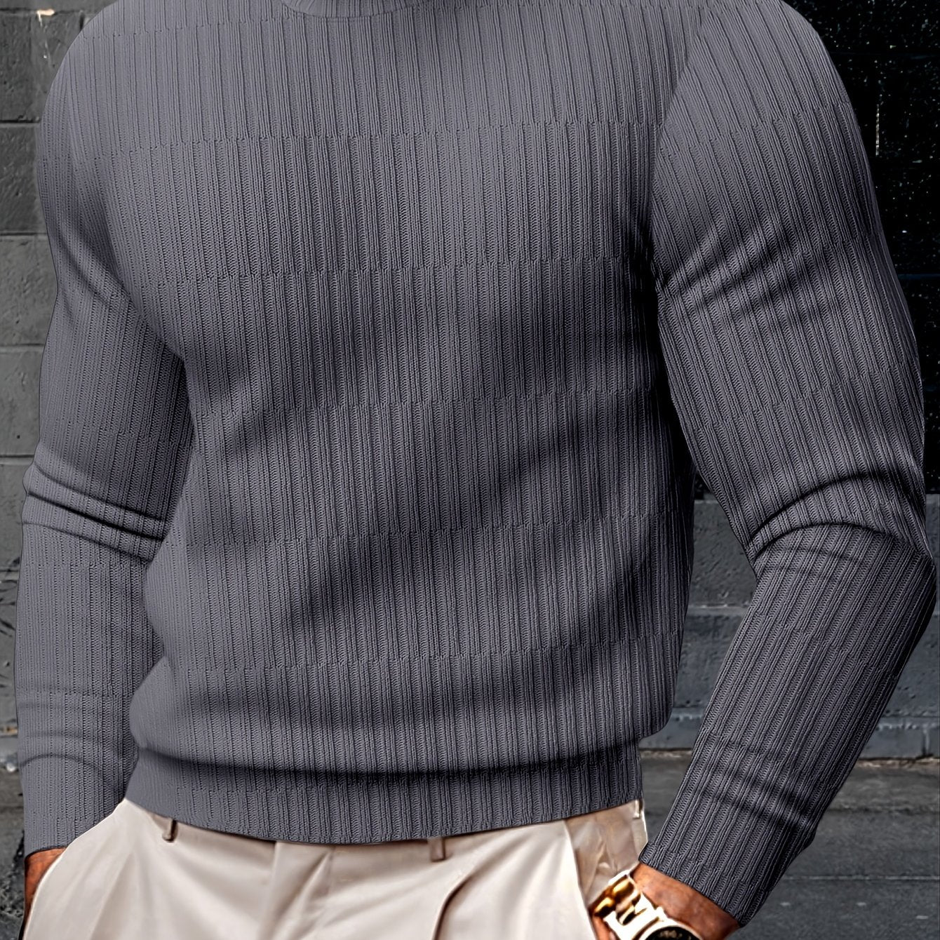 Heren Casual Crew Neck Sweatshirt