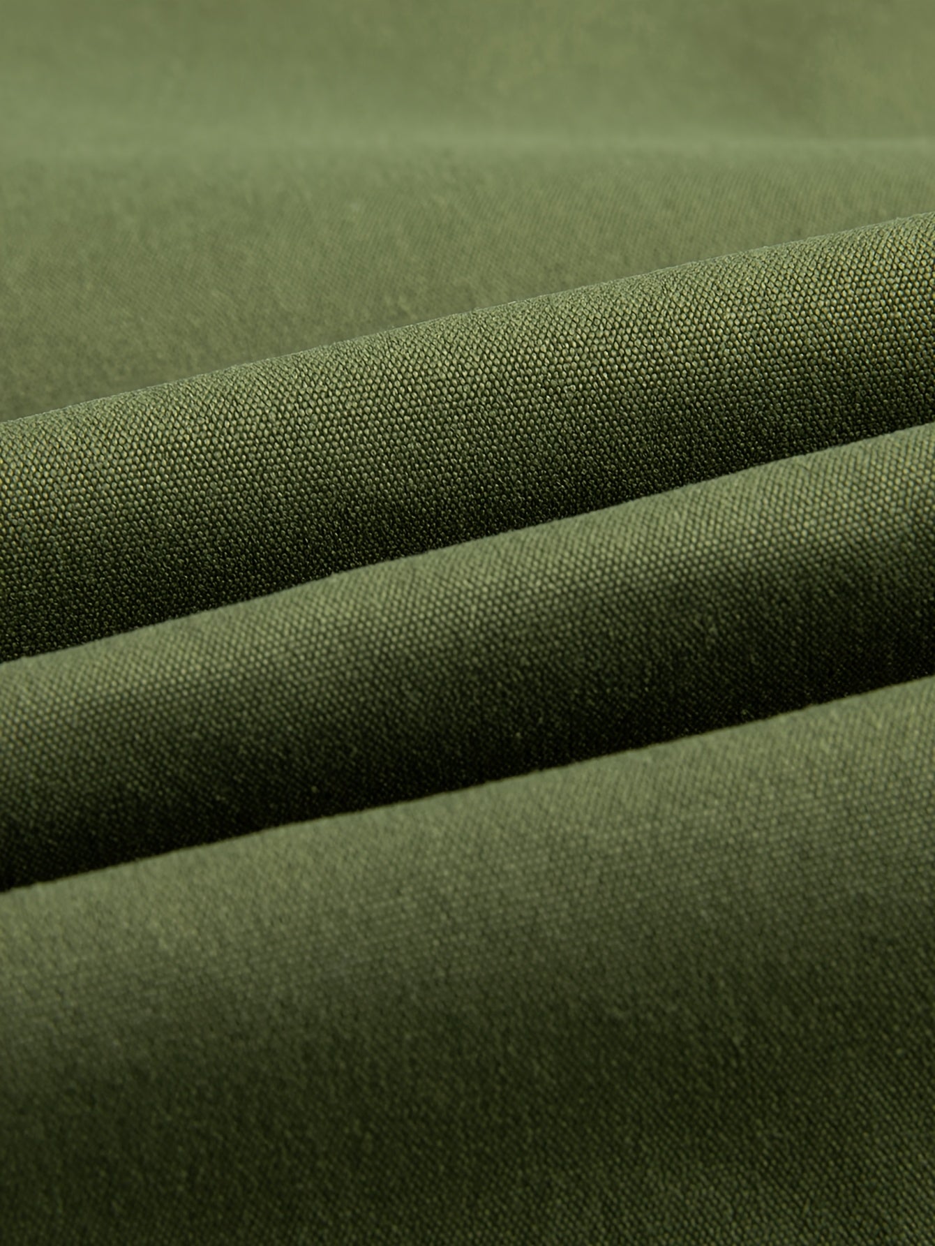 Heren Mid-Length Hooded Windbreaker - Olijfgroene Urban Flow