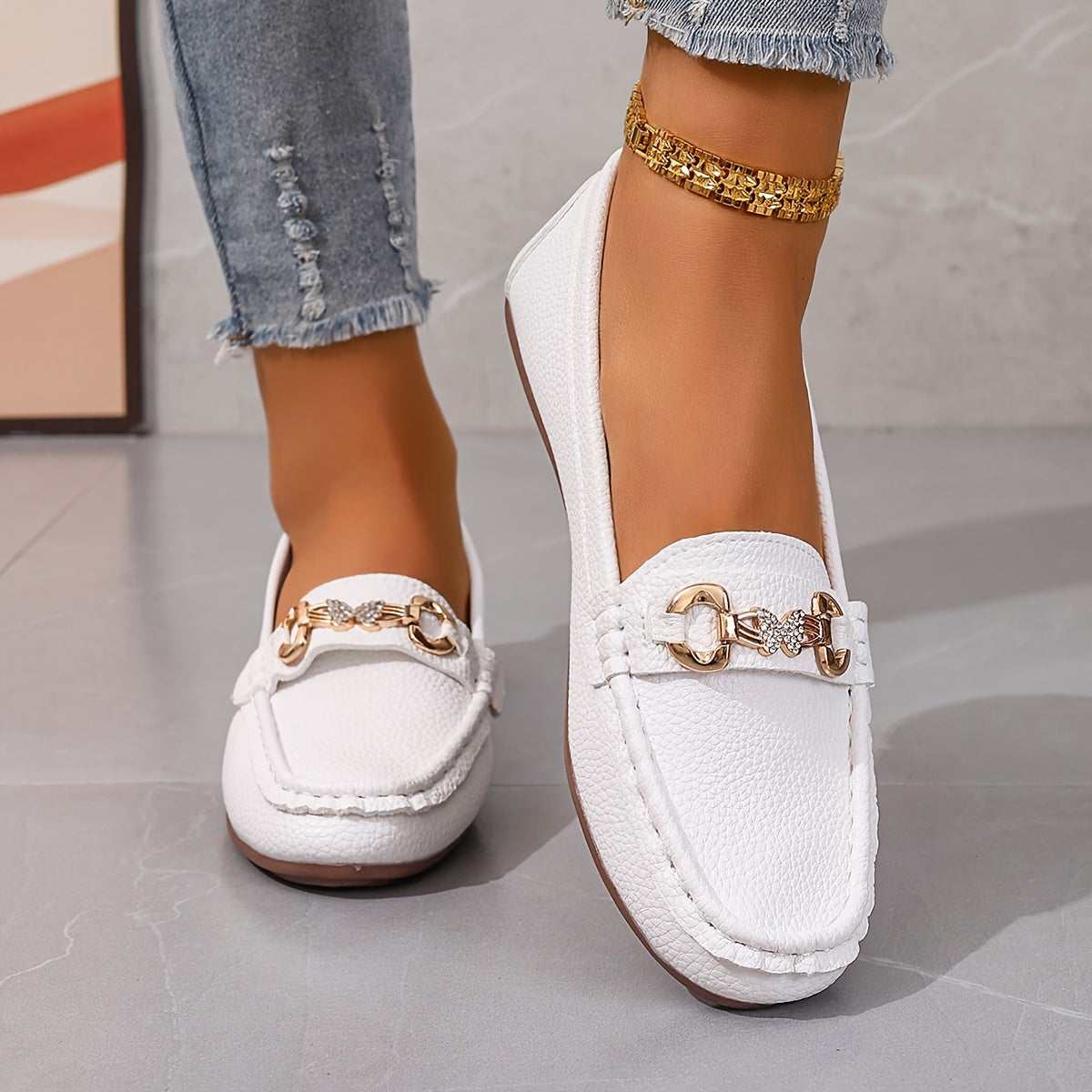Butterfly Strap Loafers