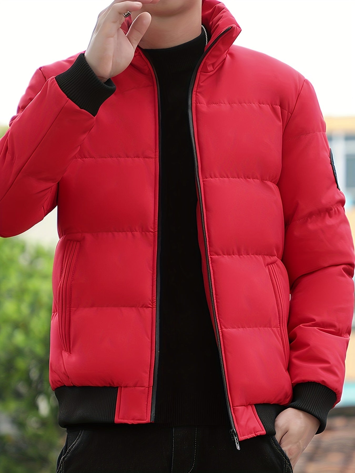 Zwarte Puffer Jacket