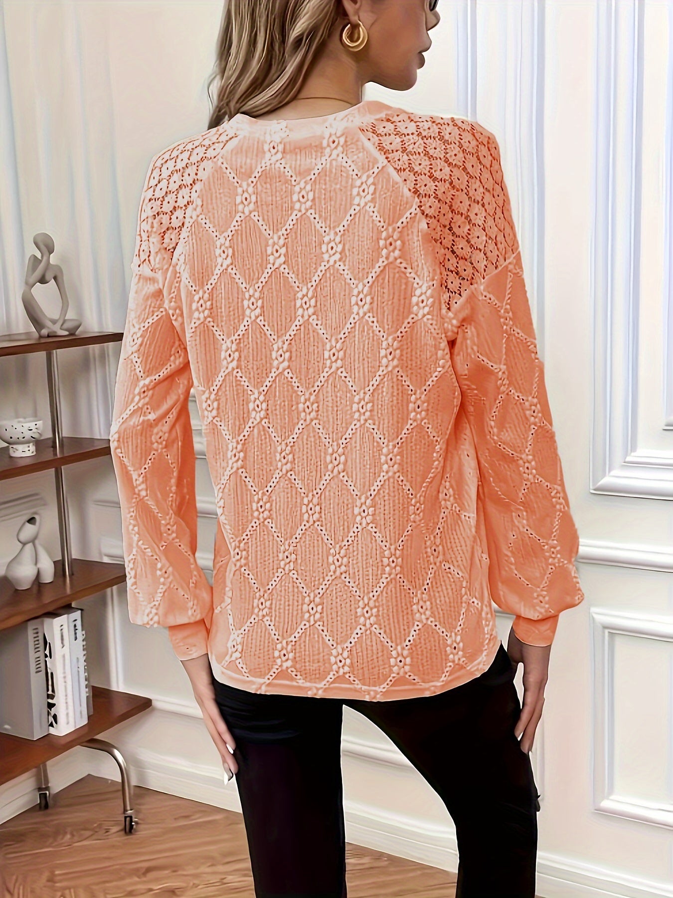 Elegant Lantern Sleeve Top
