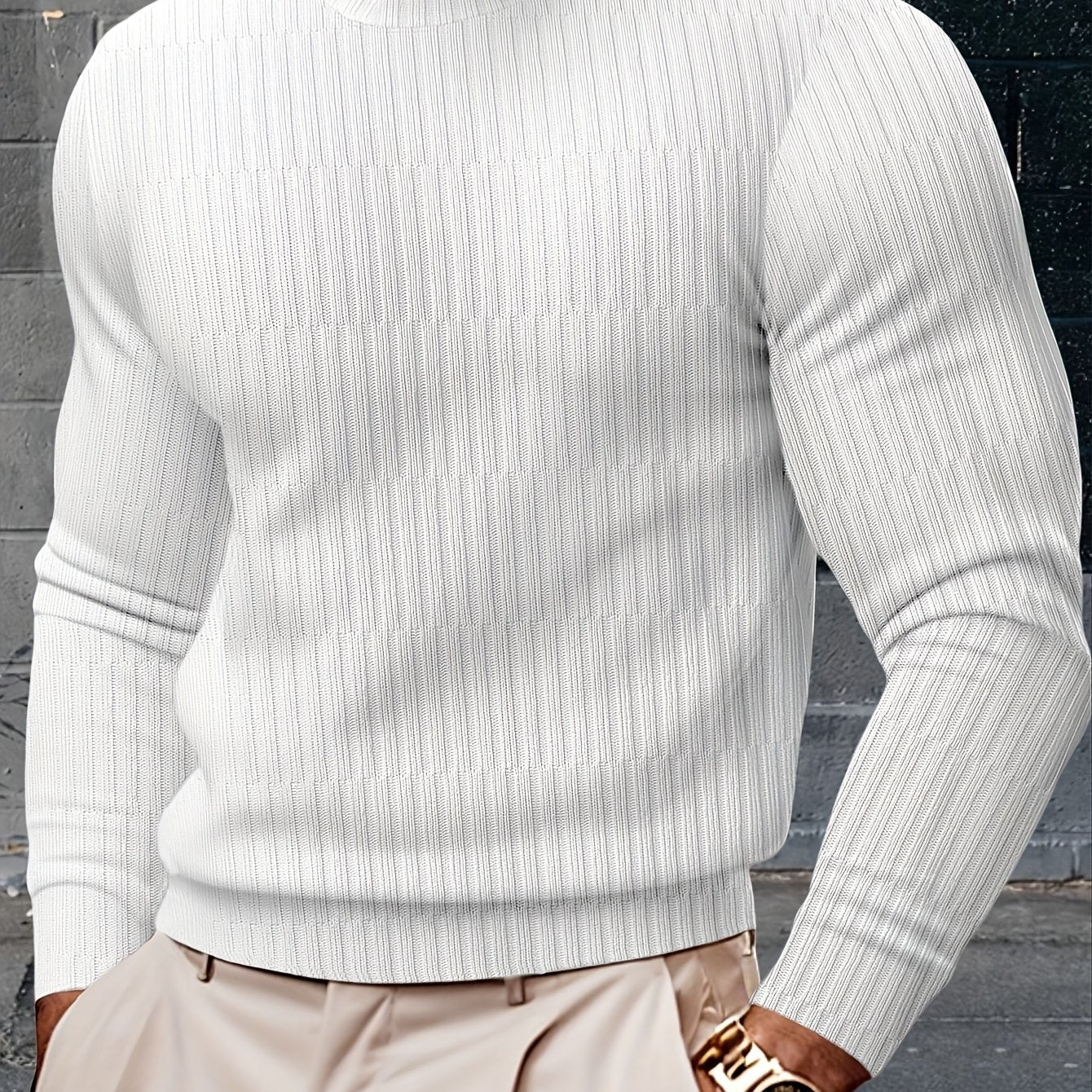 Heren Casual Crew Neck Sweatshirt