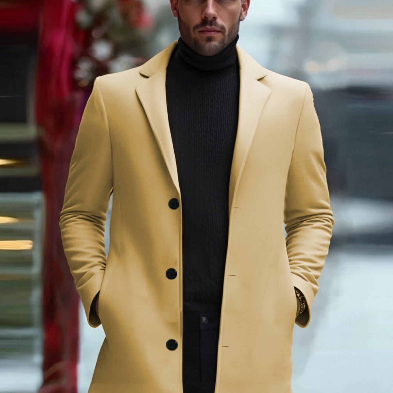 Heren Trenchcoat - Tijdloos Beige