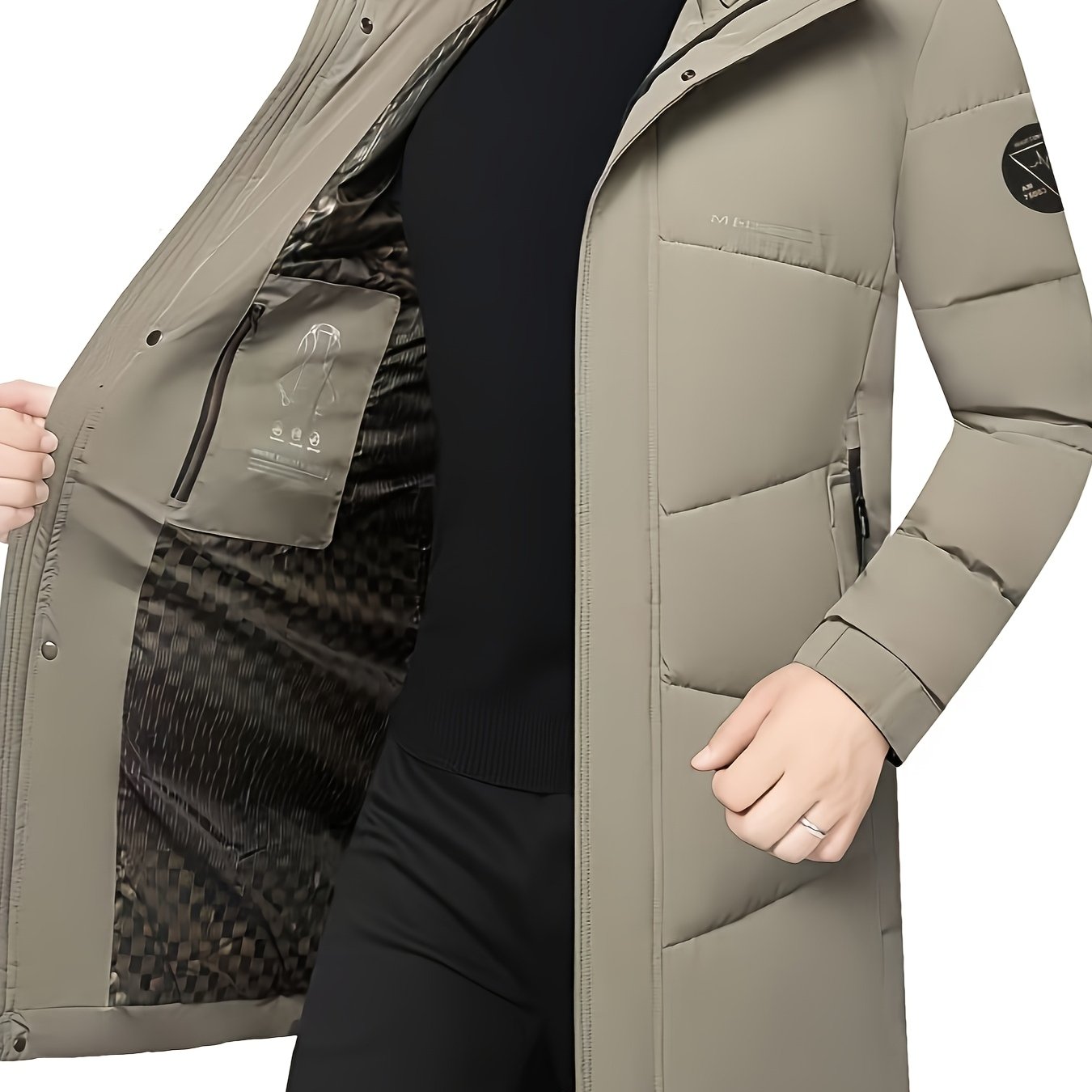 Owens OBM Heren Thermal Hooded Jacket - Arctic Zwart