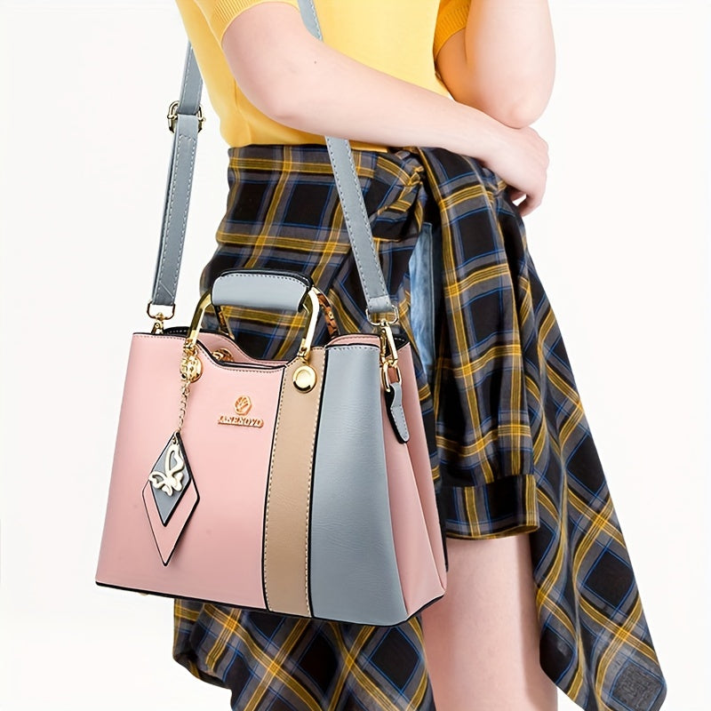 Color-Block Dames Tote Bag