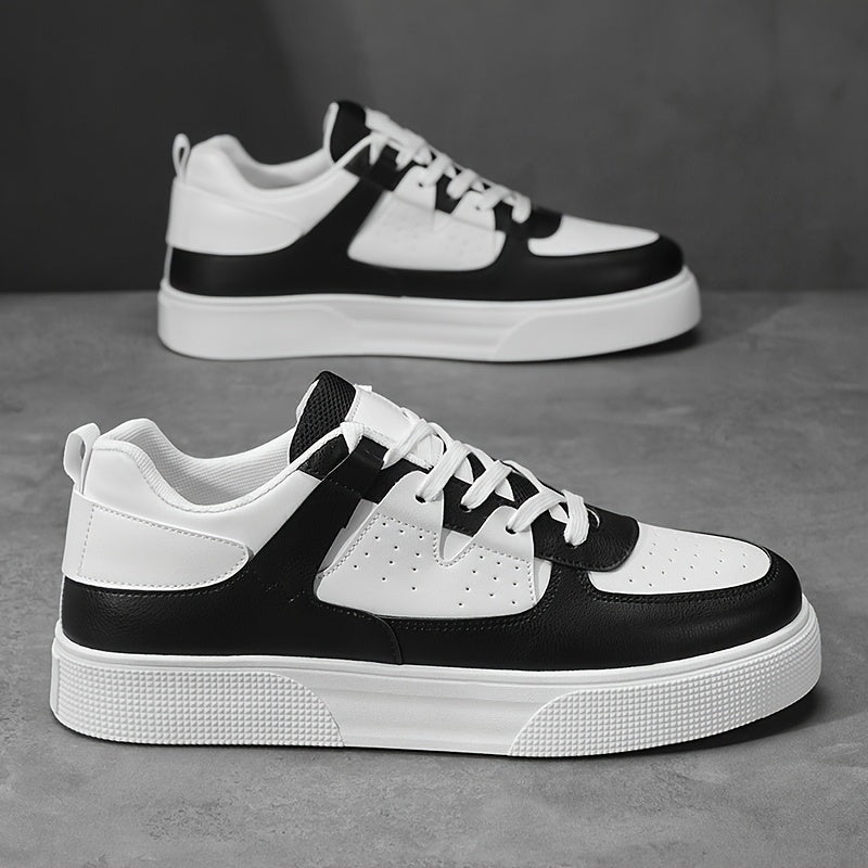 Heren Casual Sneakers - Zwart-Wit Urban Pulse