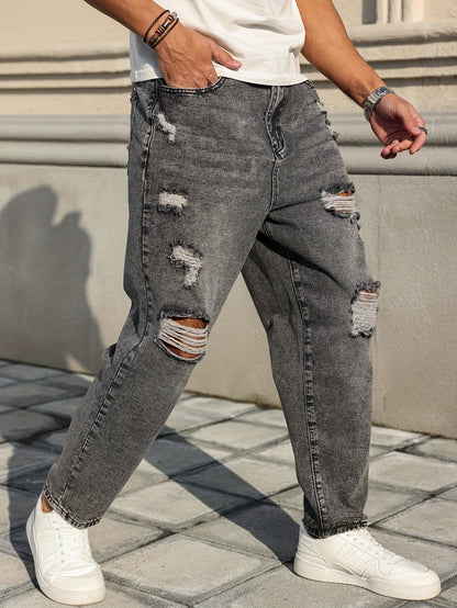 Heren Classic Stretch Denim Jeans - Solid