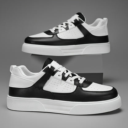 Heren Casual Sneakers - Zwart-Wit Urban Pulse