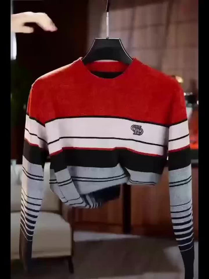 Winter Thermal Fleece-Lined Sweater