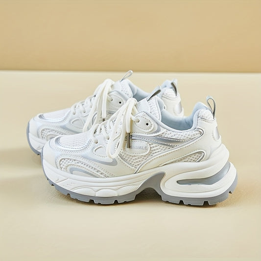 Skate Sneakers - Marine & Wit