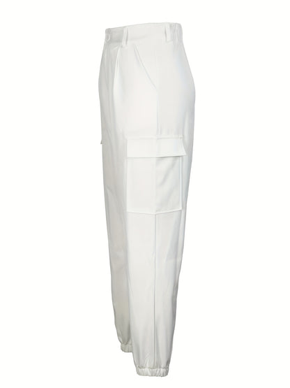 Witte Slim-Fit Cargo Broek