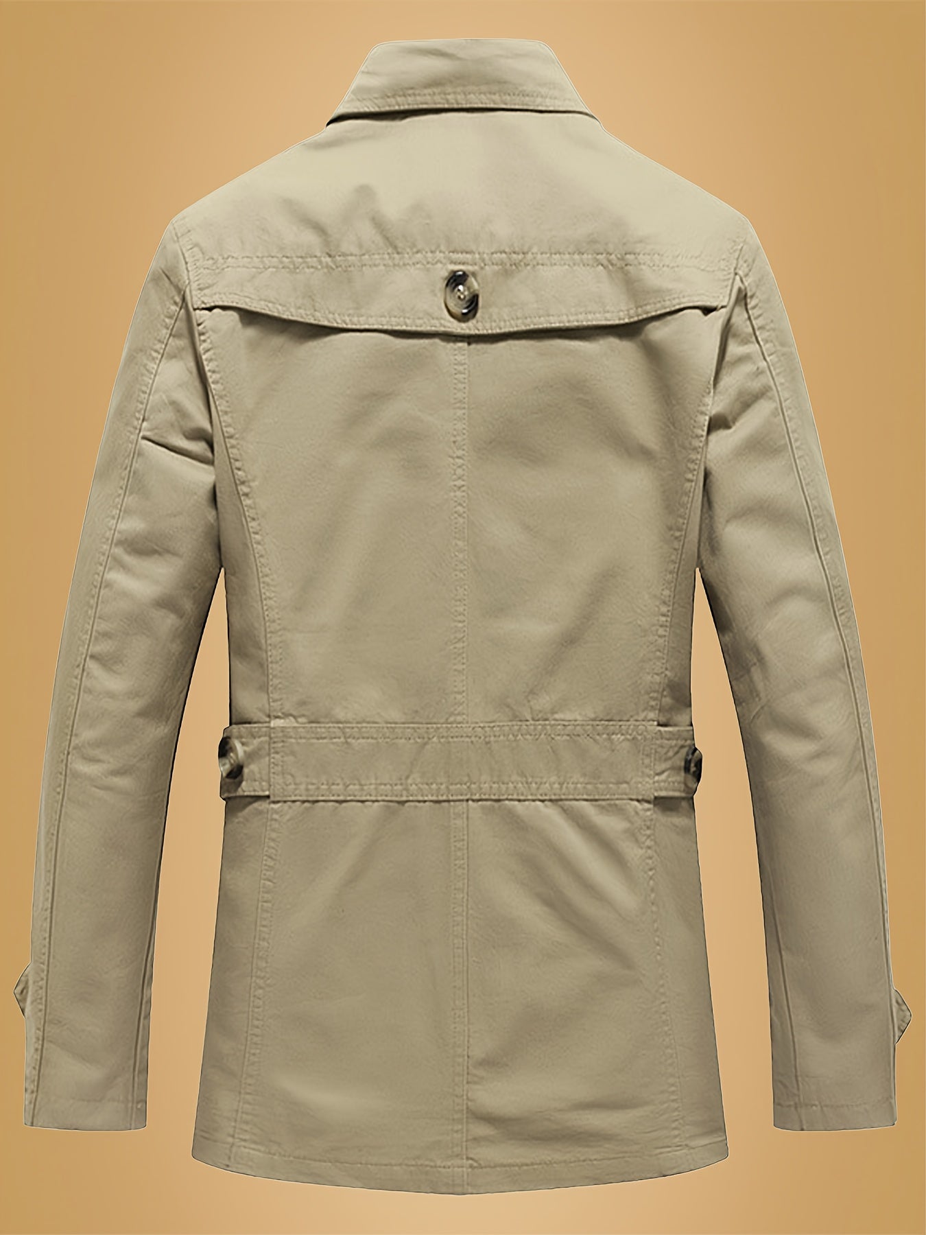 Unisex Classic Single-Breasted Trenchcoat - Tijdloos Olijfgroen