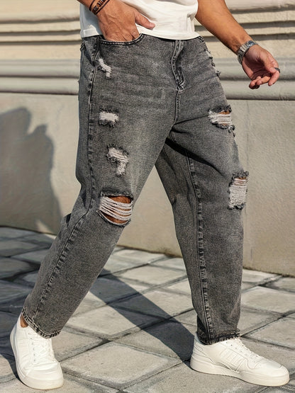 Heren Classic Stretch Denim Jeans - Solid