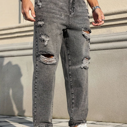 Heren Classic Stretch Denim Jeans - Solid