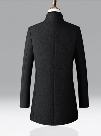 Heren Tweed Blazer - Bourgondische Raffinement