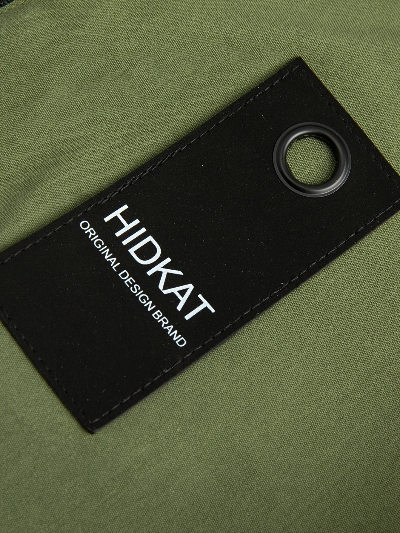 Heren Mid-Length Hooded Windbreaker - Olijfgroene Urban Flow