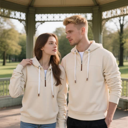 American Heavyweight Hoodie - Cozy Half-Zip