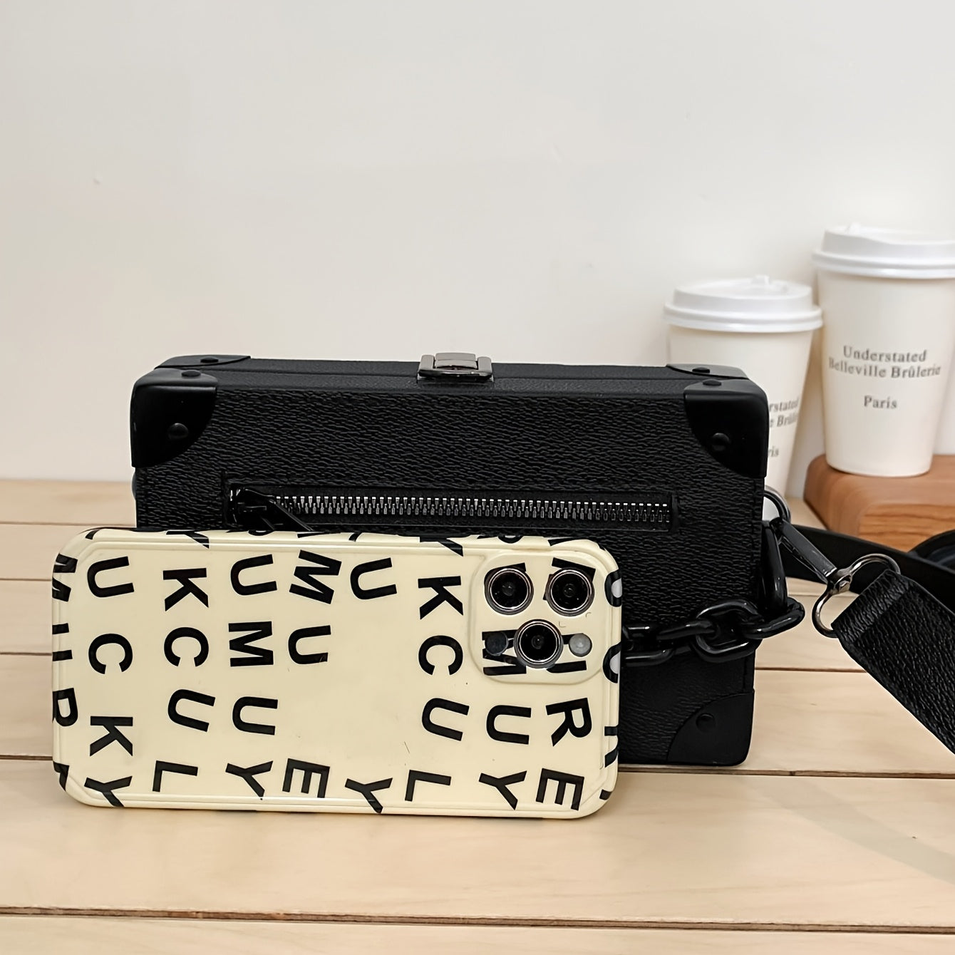 Stijlvolle Zwarte Crossbody Tas voor Heren