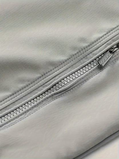 Heren Lichtgewicht Windbreaker - Urban Grijze Stijl