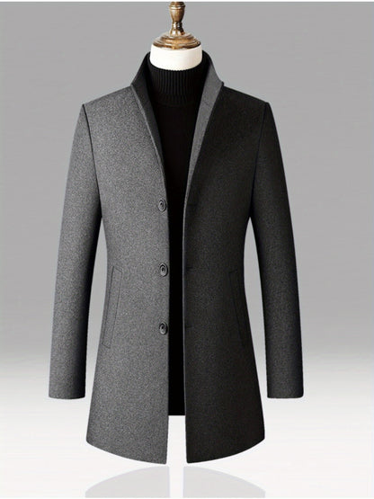 Heren Tweed Blazer - Bourgondische Raffinement