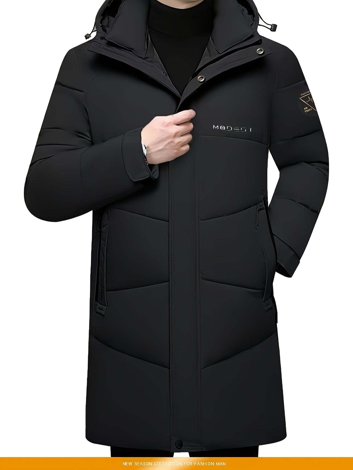 Owens OBM Heren Thermal Hooded Jacket - Arctic Zwart