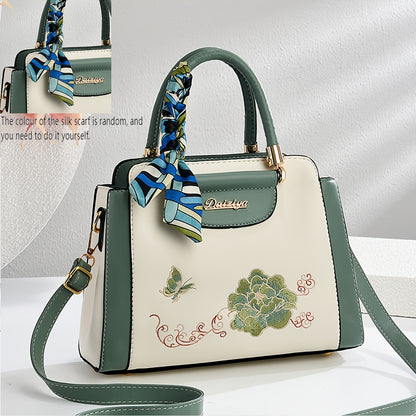 DZY Florale Navy Handtas