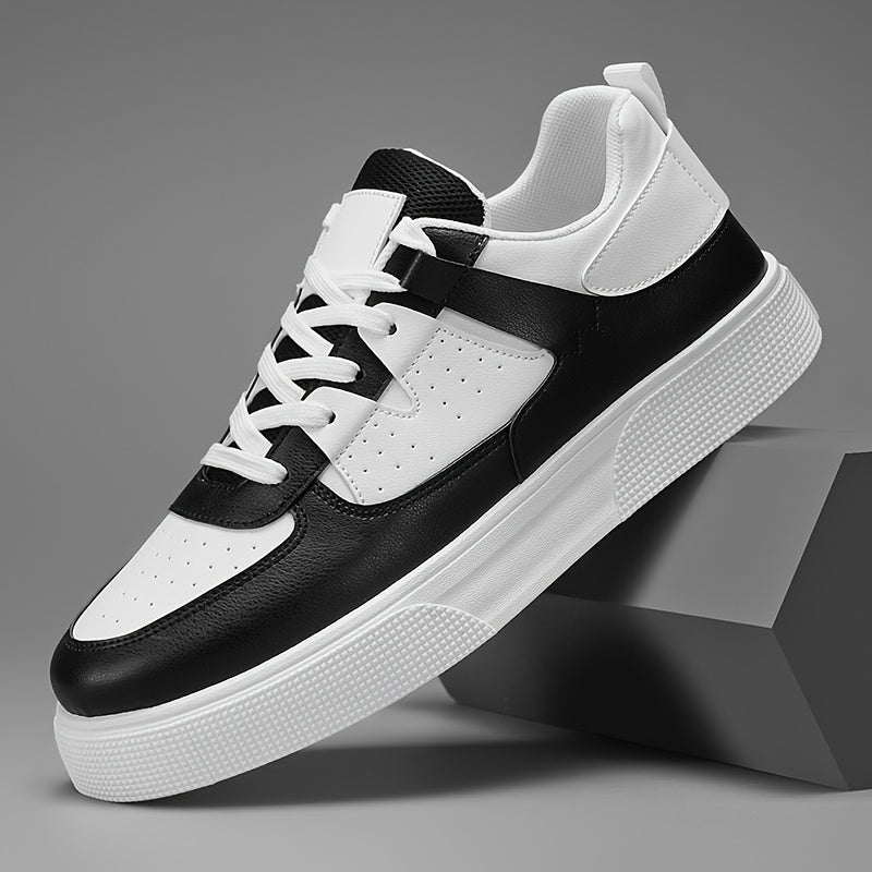 Heren Casual Sneakers - Zwart-Wit Urban Pulse