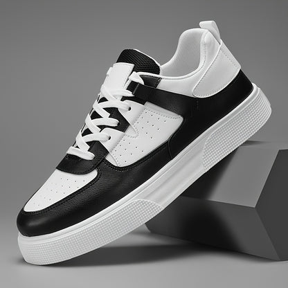 Heren Casual Sneakers - Zwart-Wit Urban Pulse