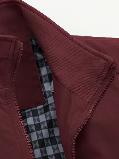 Heren Lichtgewicht Windbreaker - Urban Grijze Stijl