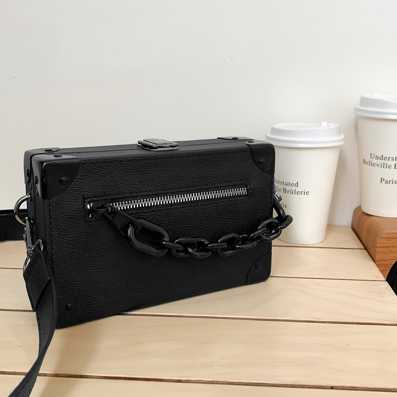 Stijlvolle Zwarte Crossbody Tas voor Heren