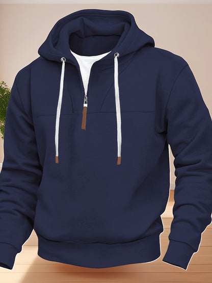 American Heavyweight Hoodie - Cozy Half-Zip