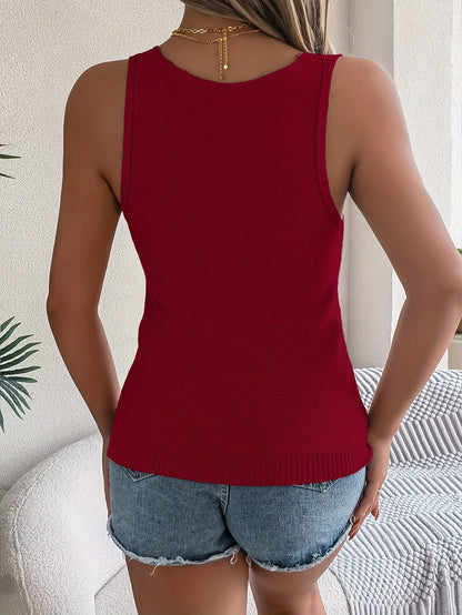 Dames Casual Sleeveless Vest - Zomerse Effen Stijl