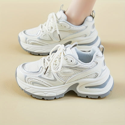 Skate Sneakers - Marine & Wit