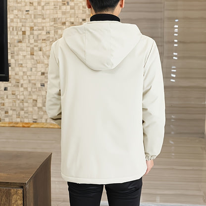 Heren Hooded Windbreaker - Zwarte Urban Edge