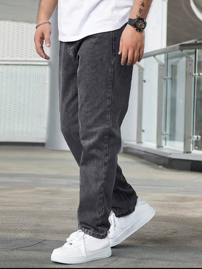 Classic Straight-Leg Denim Jeans