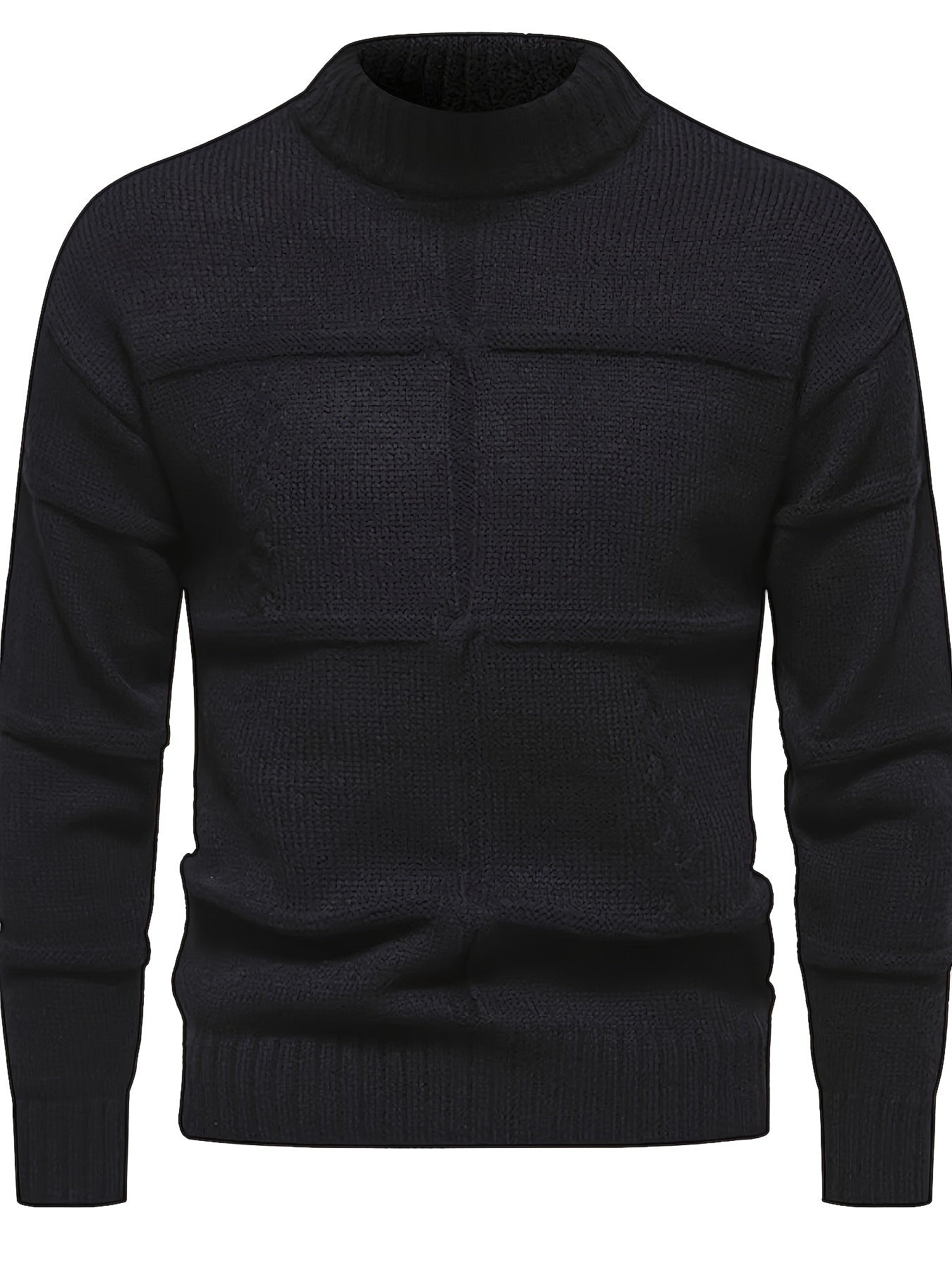Casual Crew Neck Sweater - Cable-Knit