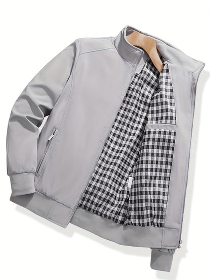 Heren Lichtgewicht Windbreaker - Urban Grijze Stijl