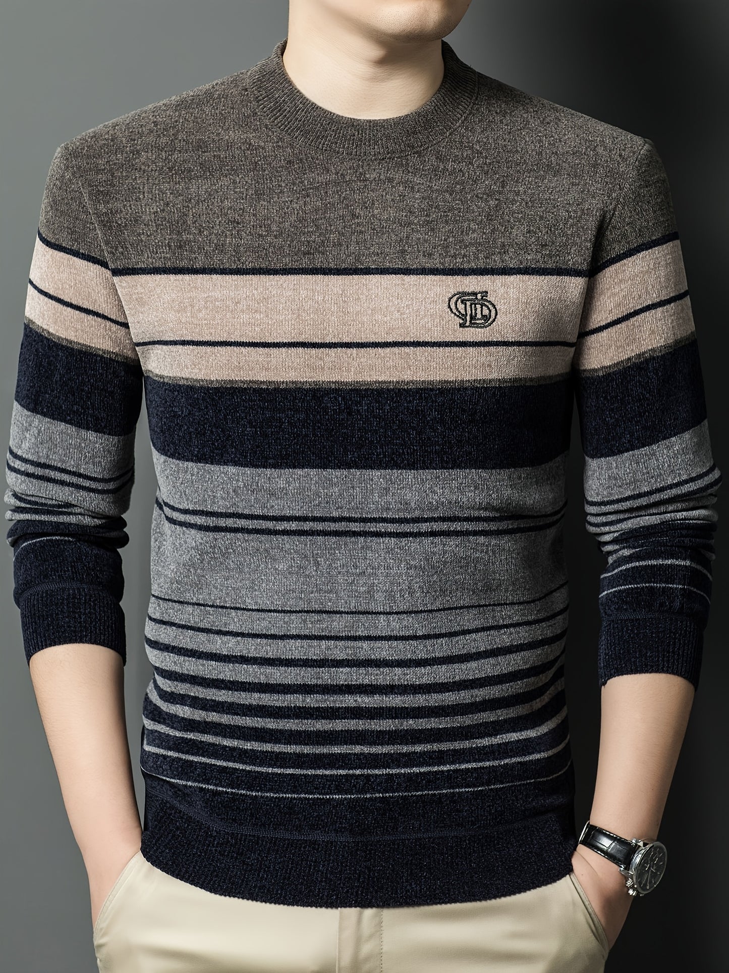 Winter Thermal Fleece-Lined Sweater