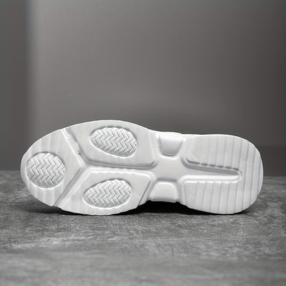 Heren Lichtgewicht Platform Sneakers - Urban Stride Zwart