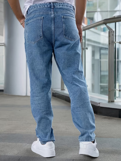 Classic Straight-Leg Denim Jeans