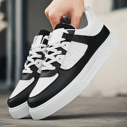 Heren Casual Sneakers - Zwart-Wit Urban Pulse