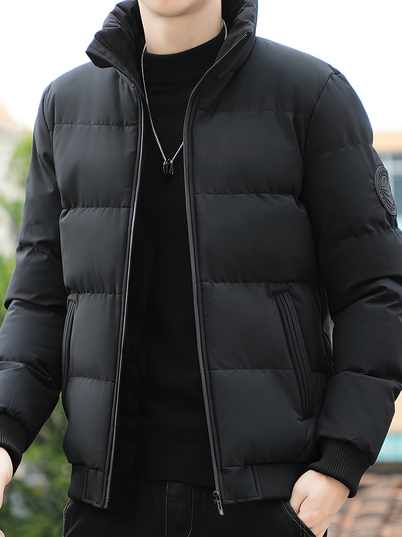 Zwarte Puffer Jacket