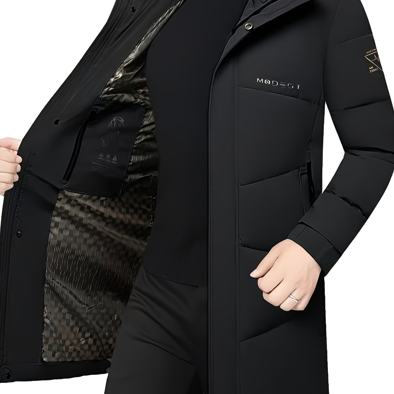 Owens OBM Heren Thermal Hooded Jacket - Arctic Zwart